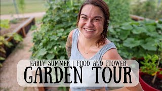 FULL Garden Tour (Late June 2024) | Organic Food and Flower Garden