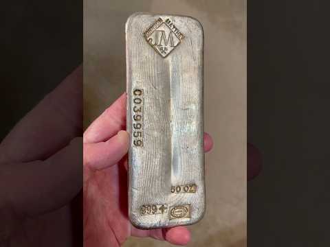 Johnson Matthey Silver 50oz Bar ~ re-upload ~ Better Audio ~￼