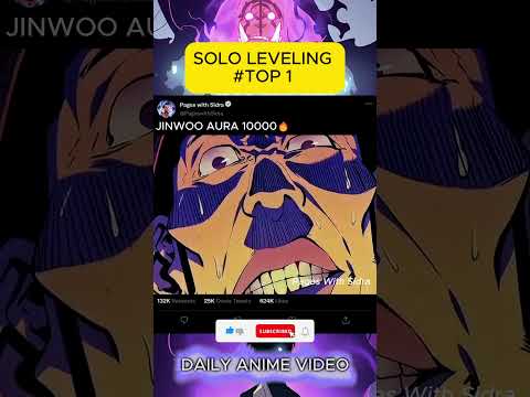 JINWOO AURA IS 10000🔥|SOLO LEVELING |#anime  #shortsvideo #shortsviral #shorts #shortsanime