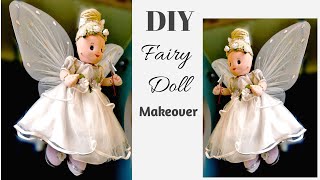 Diy fairy Doll making Tutorial/ Dall makeover idea/ diy room decor/ Christmas decoration idea