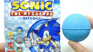 Sonic The Hedgehog Bath Ball Surprises | ASMR Unboxing Bath Bomb