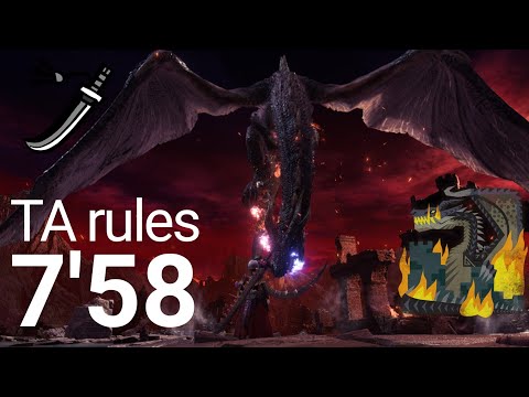 遂にミラwiki太刀7台に到達しました!! 伝説の黒龍 太刀ソロ 7'58 TA wiki  Fade to black Fatalis 【MHW:IB】