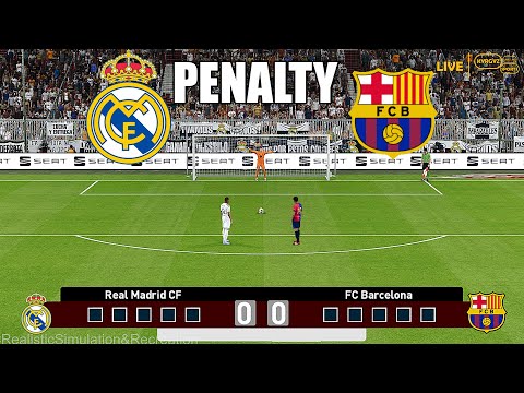 Real Madrid vs Barcelona - Penalty Shootout 2025 Final | eFootball PES Gameplay