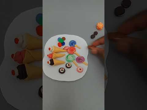 Mini DIY Polymer Clay candy, Clay Food