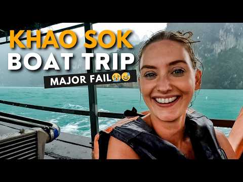 Don’t make THIS mistake! Our Khao Sok Lake Boat Tour Experience - Thailand Vlog