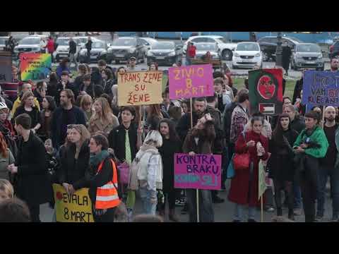 Zagrebački Noćni marš povodom Međunarodnog dana žena