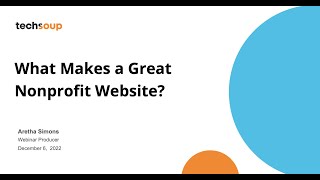 What Makes a Great Nonprofit Website?