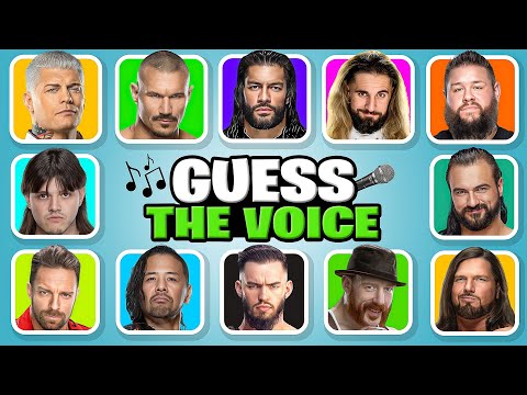 🎤 Guess the WWE Superstars' Voices Quiz ✅🎶 Roman Reigns, CM Punk, Jey Uso, Solo Sikoa