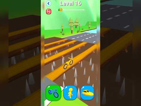 Shape Shifting Game Level 16 | Lets Transform #shorts #games