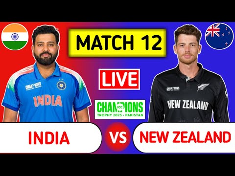 India Vs New Zealand Champions Trophy Live Score - Part 9