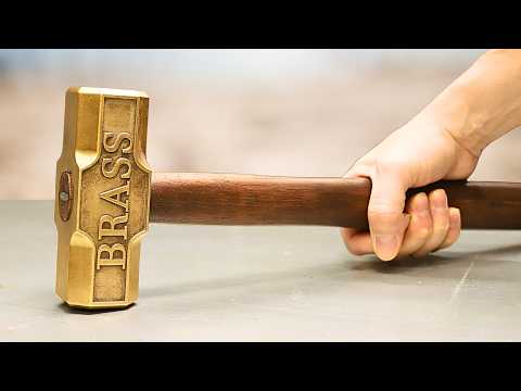 Casting a Solid Brass Sledge Hammer in a Backyard Foundry