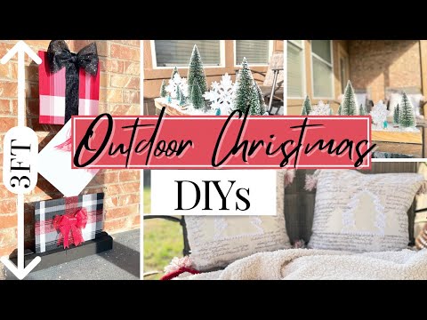 Outdoor Christmas Decorations 2022 | Must try Christmas DIYs | Easy and Quick