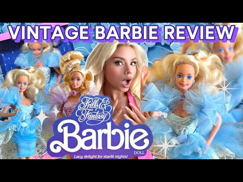 VINTAGE BARBIE REVIEW! 1988 FRILLS AND FANTASY BARBIE! LAST OF THE SUPERSTAR ERA?! DOLL HAUL!