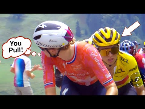 Mind Games Begin Between Vollering and Niewiadoma | Tour de France Femmes avec Zwift 2024 Stage 7