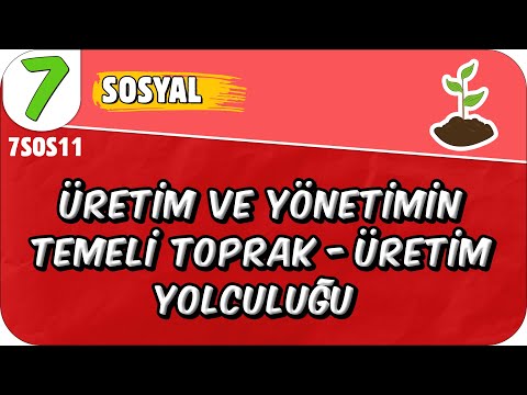 Üretim ve Yönetimin Temeli Toprak - Üretim Yolculuğu 📕 7SOS11 #2025