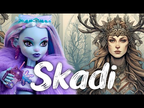 I MADE A GORGEOUS NORSE GODDESS OF WINTER DOLL / SKADI / Custom Monster High Doll by Poppen Atelier