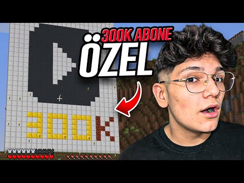 300.000 ABONEYE ÖZEL PLAKET YAPTIK! MİNECRAFT 24.BÖLÜM