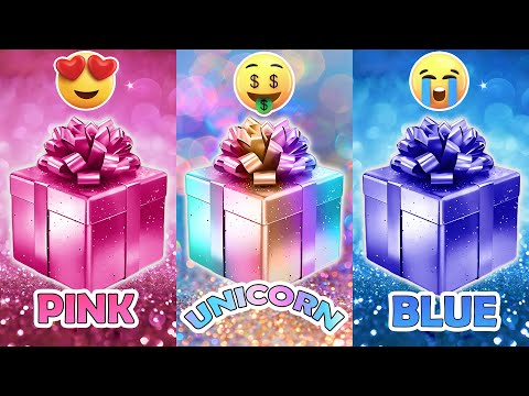 Choose Your Gift....! Blue, Rainbow, Pink 💗💜💙 How Lucky Are You? 😱Quizzone