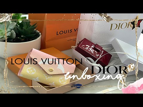 UNBOXING | LOUIS VUITTON VICTORINE WALLET  - SUMMER 2021 vs  LADY DIOR CARD HOLDER