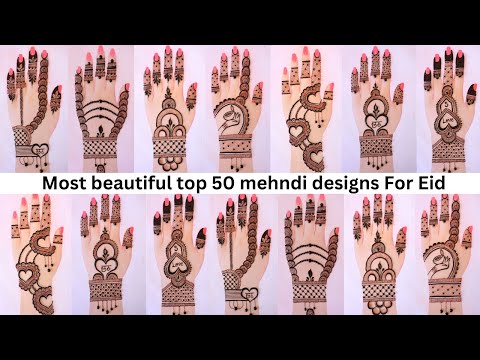 top 50 Easy Mehandi design Back hand Mehndi design|Simple Mehandi ka design|Mehndi designs|Mehandi