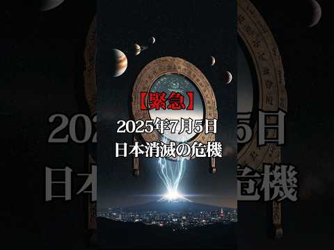 【緊急】2025年7月5日 日本消滅の危機【 都市伝説 予言 雑学 スピリチュアル 怪談 】【予告編】