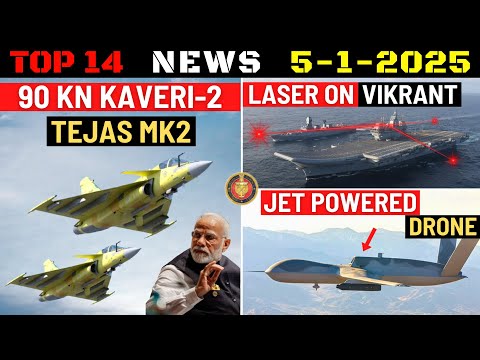 Indian Defence Updates : Kaveri-2 on Tejas MK2,Laser on INS Vikrant,Jet Powered Drone,AL-31F Export