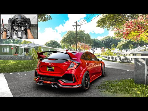 600BHP Honda Civic Type R FK8 | The Crew Motorfest | Steering Wheel Gameplay