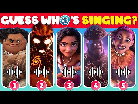 Guess The Moana 2 Movie We're Back Characters by Voice 🌊🏝️🌺| Moana 2 Trailer Songs Quiz | Great Quiz