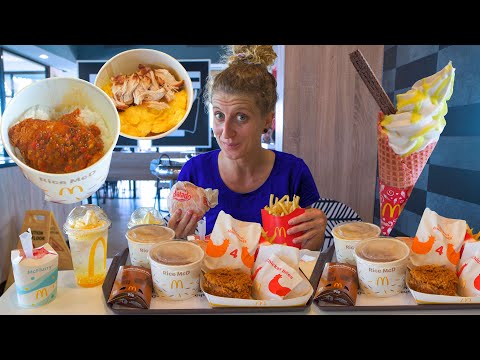 SPICY Indonesian Food at McDonalds in Indonesia - MCDONALD’S AROUND THE WORLD - INDONESIAN FOOD TOUR