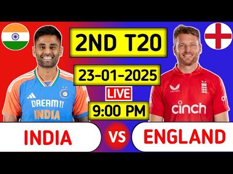 India Vs England 2nd T20 Live Score