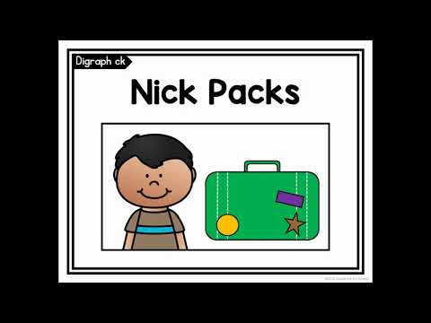 CK Digraph/CK Sound: "Nick Packs" Decodable Reader/Story