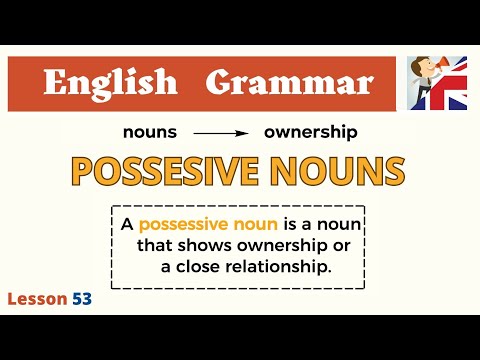 Possessive nouns - Apostrophes for Possession - Rules & Examples - English Grammar Lesson