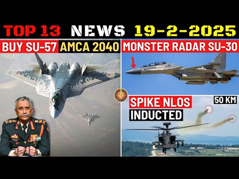 Indian Defence Updates : Su-57 Order or AMCA 2040,Monster Radar for Super Sukhoi,SPIKE NLOS Inducted