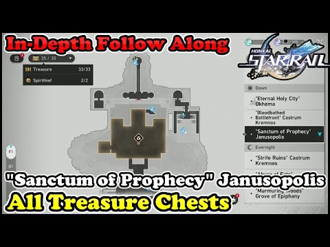 Honkai Star Rail - Sanctum of Prophecy Janusopolis All Chest Locations & Spirithief Location