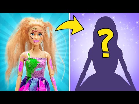 Wow 😍 Secret Doll Transformation || Old Doll Makeover Hacks