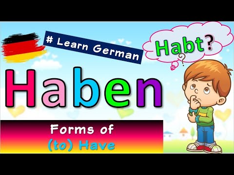 German lesson: to have (English CC) | Haben | Deutsch Lernen |