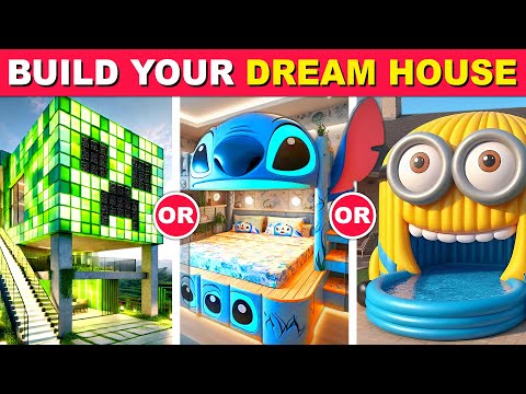 WOULD YOU RATHER - Build Your Fantasy House 🌈🏡🤑 Quiz Zone