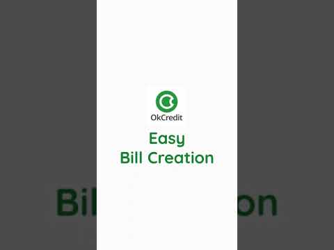 Easy Bill Creation with OkCredit