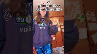 Women in pad commercials vs real life #periods #lifeofagirl #teenagers #growingup #relatable