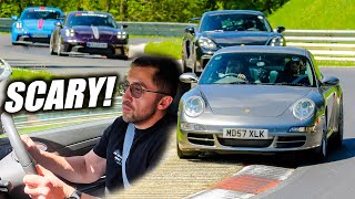 SKETCHY Moment in Porsche 997 S! // Nürburgring