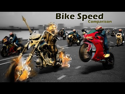 Bike Speed Comparison : Speed Comparison in 3D Animation | Fictional movies bike speed