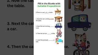 Fill in the Blanks with Suitable Prepositions | English Grammar Practice | #englishgrammar