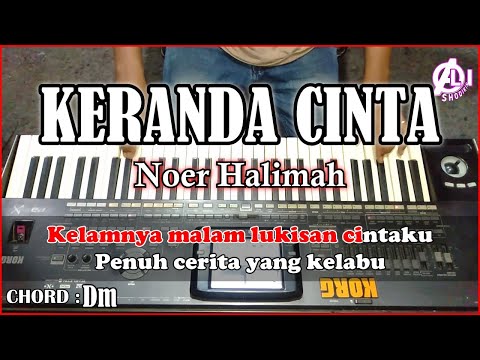 KERANDA CINTA Karaoke Dangdut - Noer Halimah | Korg Pa3x (Chord&Lirik)