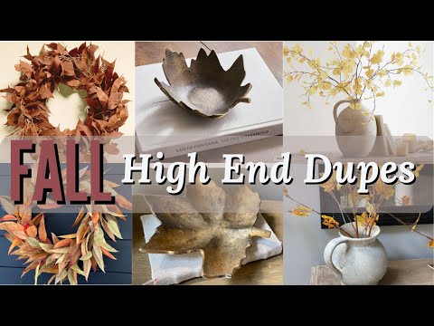 🍁 Fall Pottery Barn and Crate and Barrel Dupes | Look for Less Fall DIYs | Fall Decorating Ideas