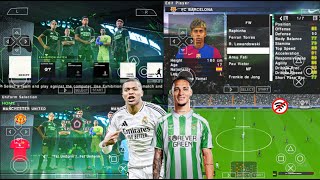 EA SPORTS FC 25 PPSSPP ANDROID OFFLINE FULL UPDATE UCL, LEAGUE, NEW KITS 25/26 SEASON 4K GRAPHICS