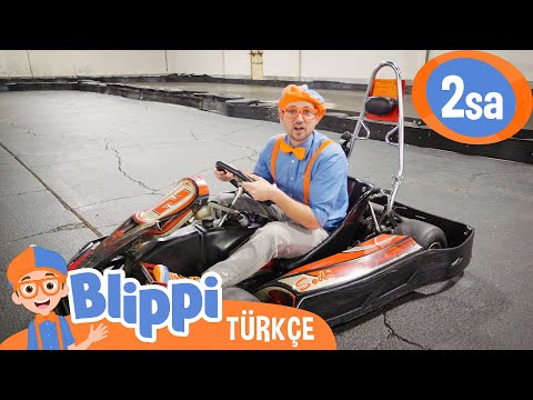 Süper Hızlı Go Kartlar - Blippi ile Motorlar ve Numaralar 🏎️ Blippi Türkçe - Eğitici Videolar