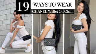 HOW TO STYLE Chanel Wallet on Chain straps to fit your height | 19 Ways to Wear Chanel WOC