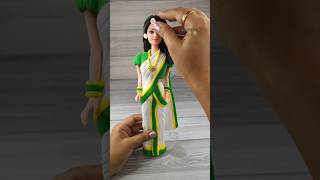 Reverse Play⏮️Diy Big Doll Dress Making With Super Clay🥰💕😍Old Doll Makeover To Kerala Kutti💃🥰😍💃💃