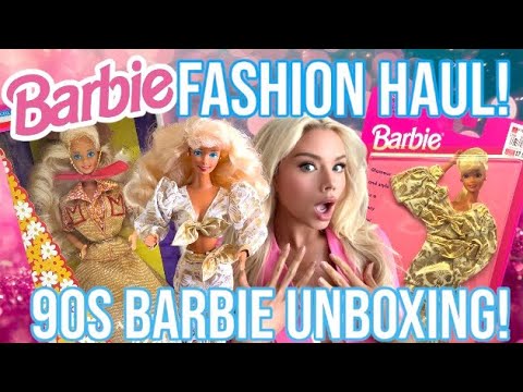 90s BARBIE FASHION HAUL! 90s BARBIE UNBOXING! FANCY DATE FASHION!