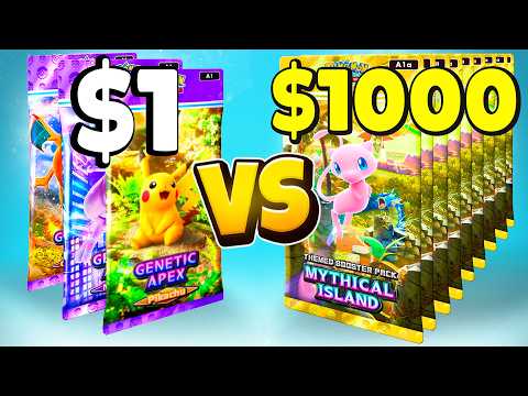 $1 vs $1000 Pokemon Pocket Account